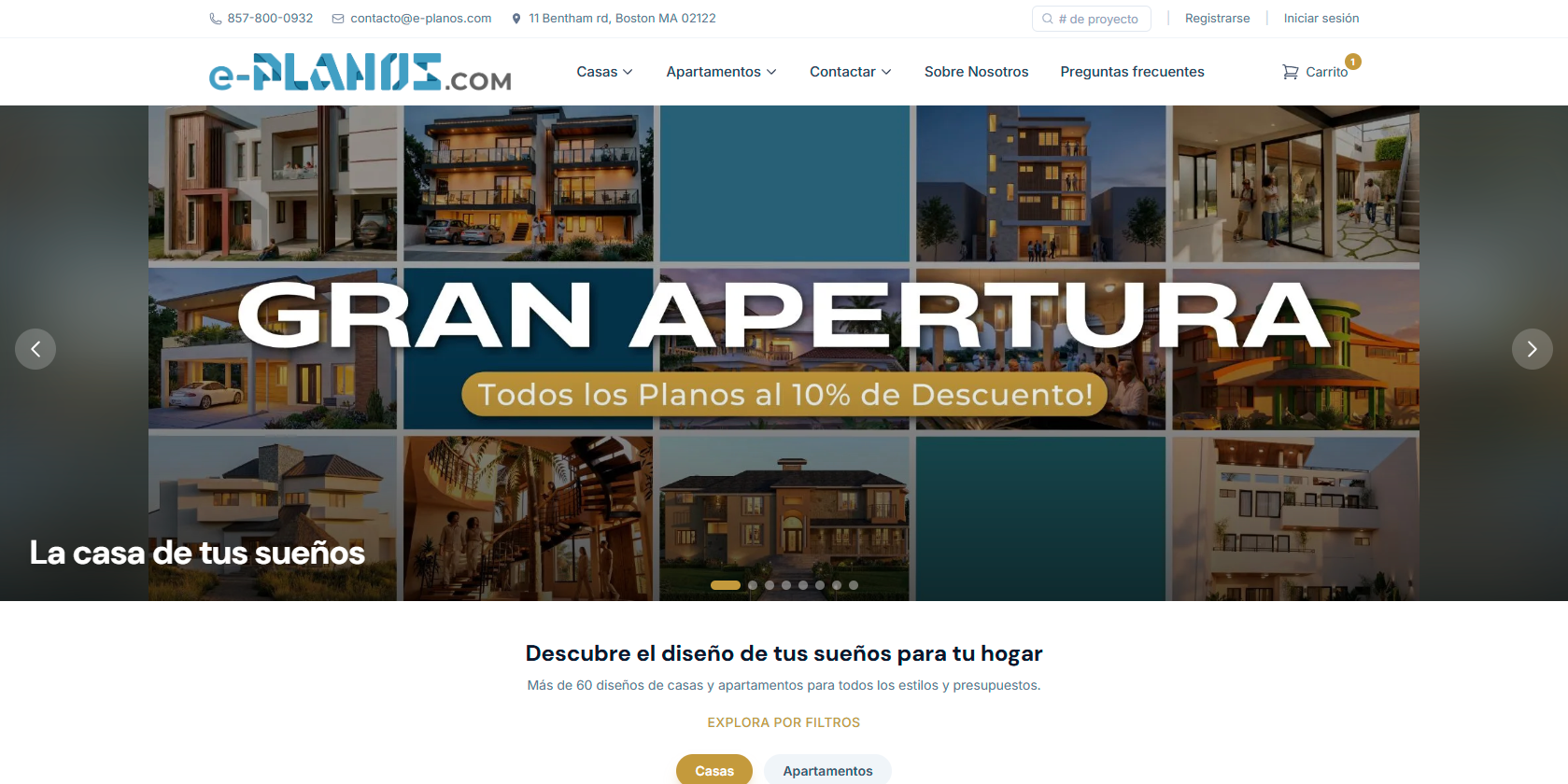 e-planos.com — Marketplace de planos de casas